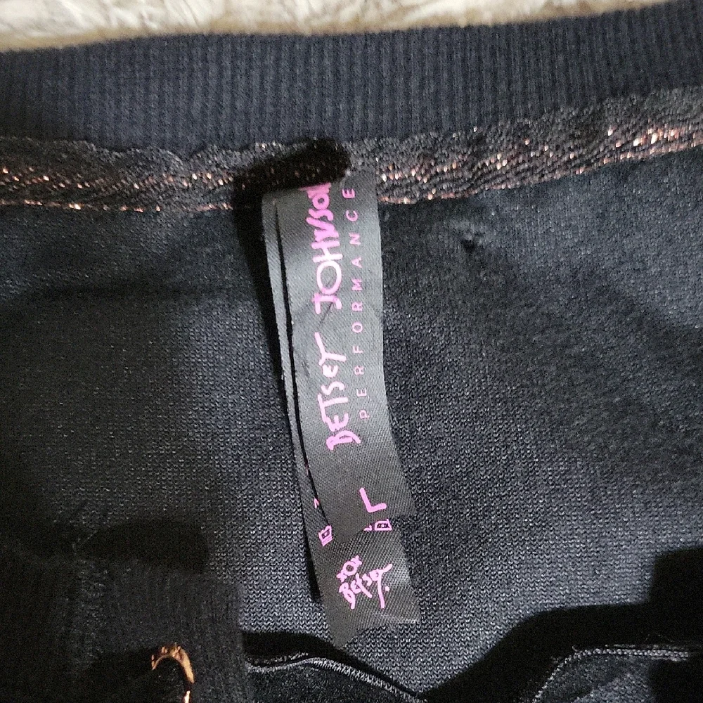 🌞Betsey Johnson Black Lace Up Top ( girls) Size LARGE. - Picture 2 of 6